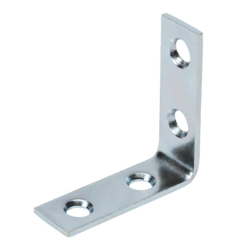 Everbilt 1-1/2 in. Zinc-Plated Corner Brace (4-Pack) 15304 - The