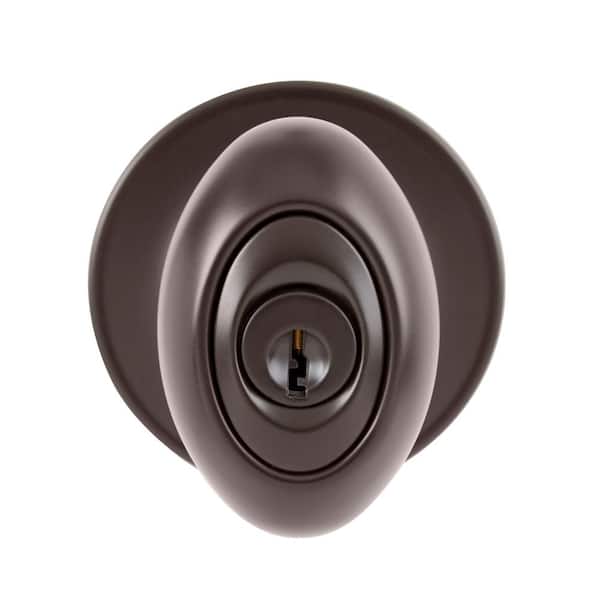 DELANEY HARDWARE Carlyle Oil Rubbed Bronze Keyed Entry Door Knob