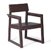 Single wooden dining chair.