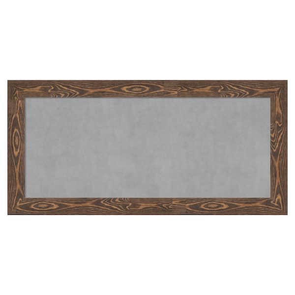 Amanti Art Bridge Brown 54 in. x 26 in. Framed Magnetic Board