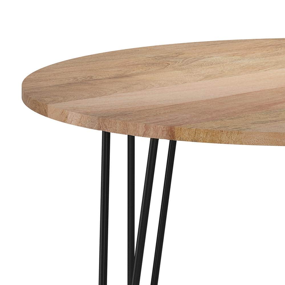 Hunter 45" Natural Mango Wood Round Dining Table