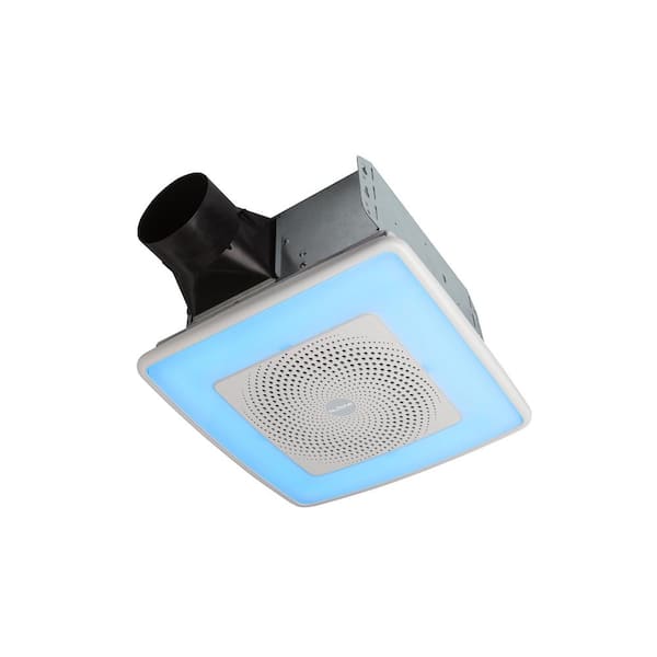 Broan-NuTone Sensonic Series 110 CFM Ceiling Bathroom Exhaust Fan with  Speaker and Bluetooth Wireless Technology SPKN110RGBL - The Home Depot