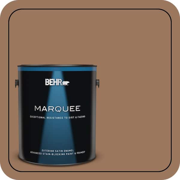 BEHR MARQUEE 1 gal. #S220-6 Baked Sienna Satin Enamel Exterior Paint & Primer