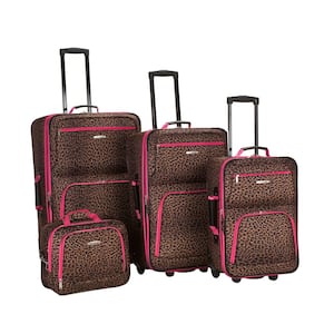 Rockland Polka Expandable Luggage 4-Piece Softside Luggage Set 