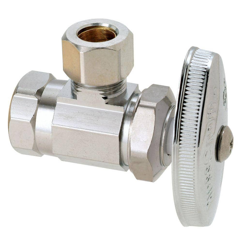 UPC 026613135908 product image for 3/8 in. FIP Inlet x 3/8 in. Compression Outlet Multi-Turn Angle Valve | upcitemdb.com