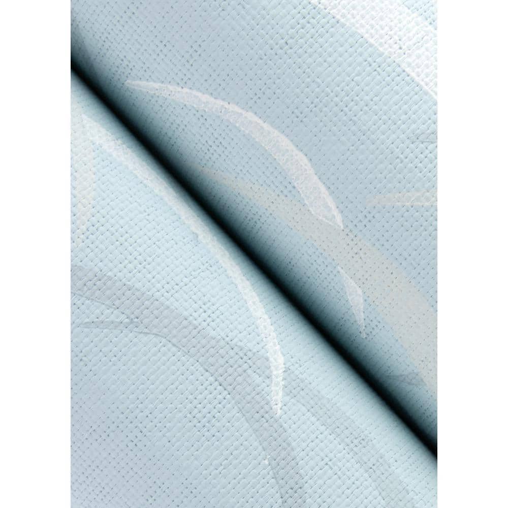 Sky Blue Abstract Non-Pasted Washable Wallpaper Roll