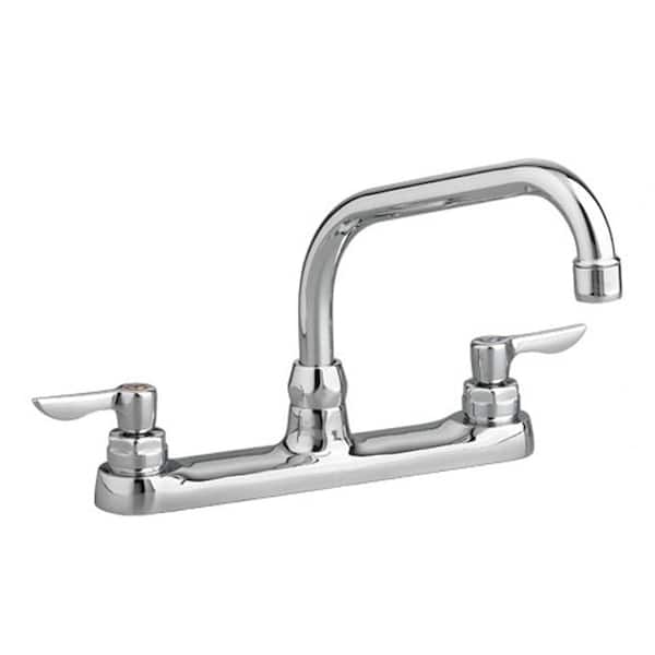 American Standard Monterrey 2-Handle Standard Kitchen Faucet with 8 in. Reach Gooseneck Spout in Polished Chrome
