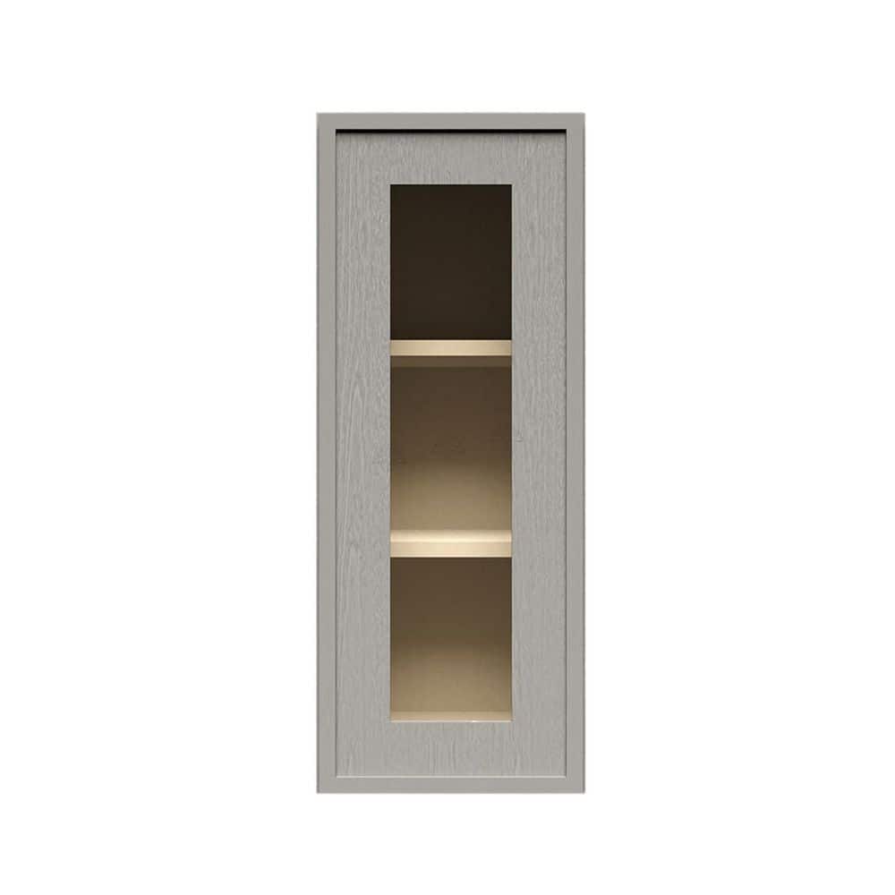 Slim Shaker Assembled 21 in. W x 30 in. H x 12 in. D Wall Kitchen Cabinet in Gray price history on PriceWatchPro