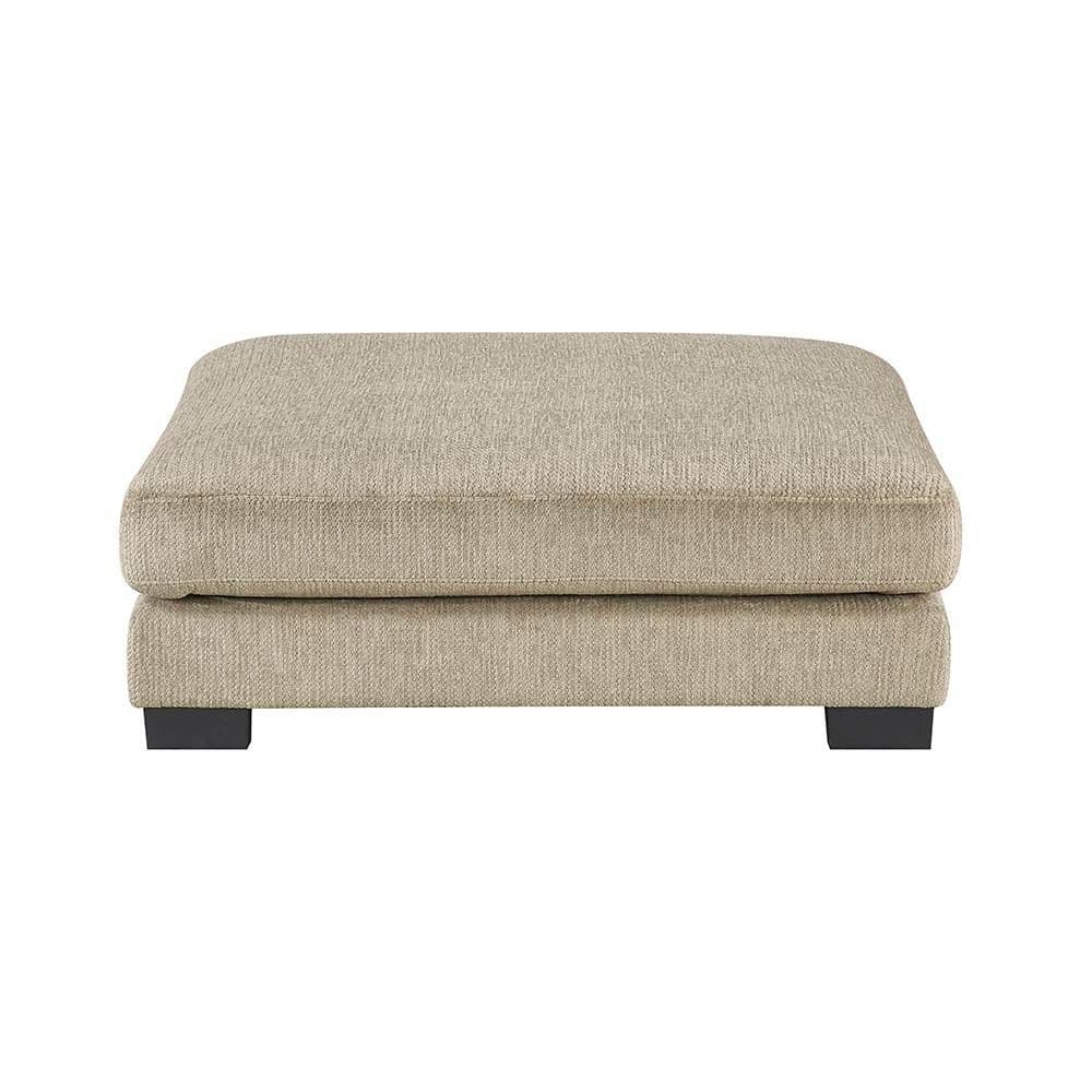 Beane Brown Textured Microfiber Square Ottoman price history on PriceWatchPro