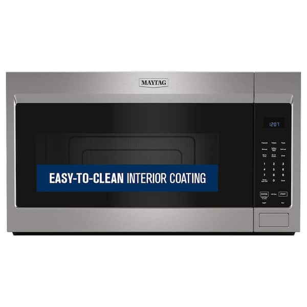 30 in. 1.7 cu. ft. Over-the-Range Microwave in Fingerprint Resistant Stainless Steel with Non-Stick Interior Coating