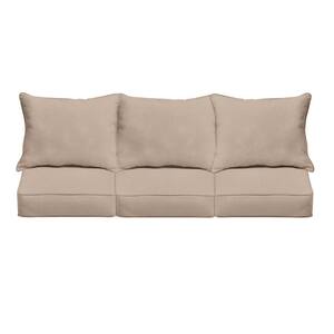 27 x 30 x 5 (6-Piece) Deep Seating Outdoor Couch Cushion in Sunbrella Revive Sand