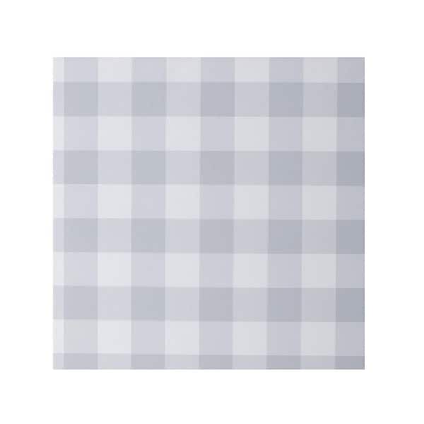 The Company Store Gingham Gray Peel and Stick Removable Wallpaper Panel (covers approx. 26 sq. ft.)