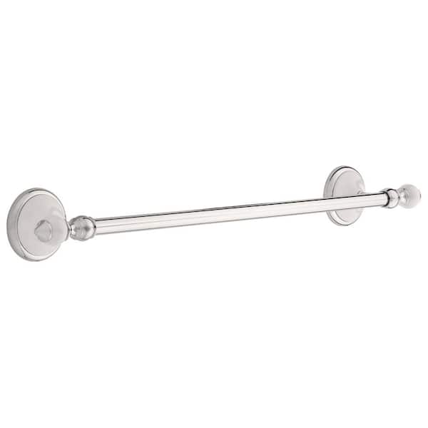 Delta Alexandria 18 in. Towel Bar in Chrome and White