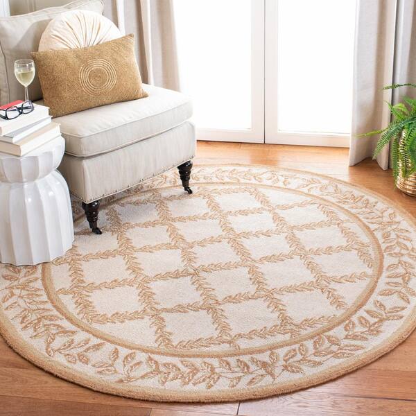 Safavieh Chelsea Ivory Gold 8 Ft X, Home Depot 8 Foot Round Area Rugs