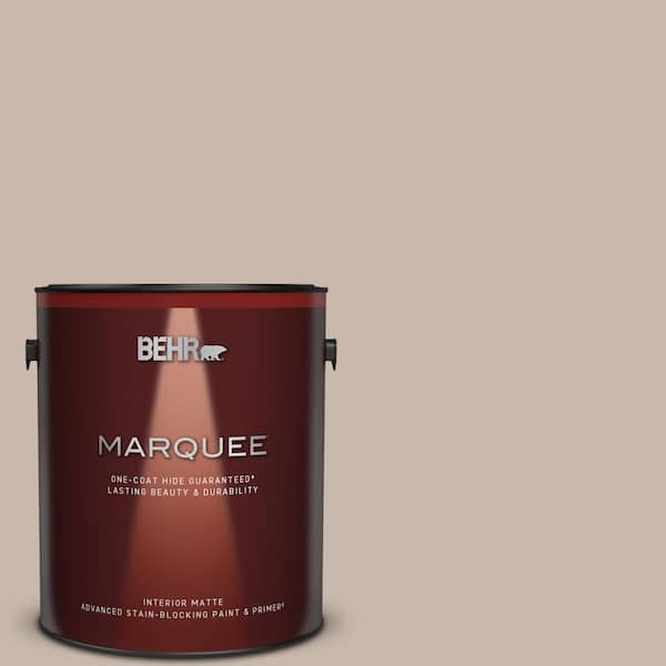 BEHR MARQUEE 1 gal. #N230-3 Armadillo One-Coat Hide Matte Interior Paint & Primer