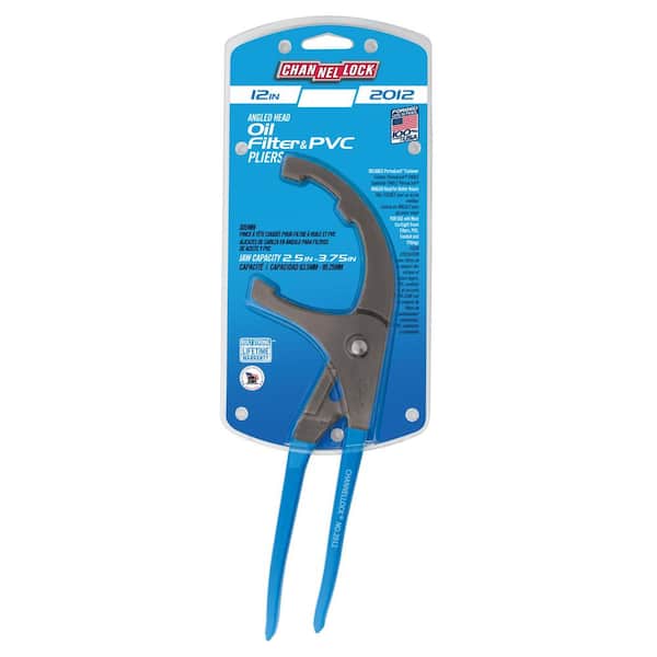 ● CARTEL Channellock 12 in. Oil Filter/PVC Plier, Angled Head 2012