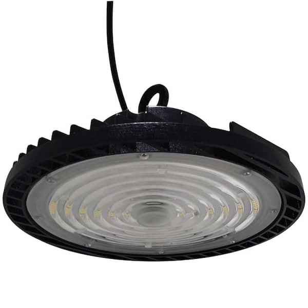 11 in. Black Integrated LED Dimmable High Bay Light at 22500 Lumens 3000K/4000K/5000K