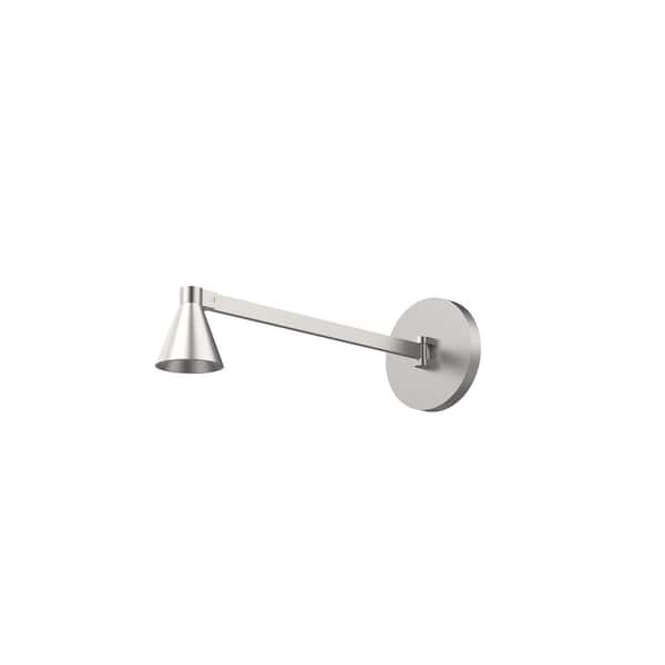 KUZCO Dune 14-in 1 Light 5-Watt Brushed Nickel Integrated LED Wall Sconce