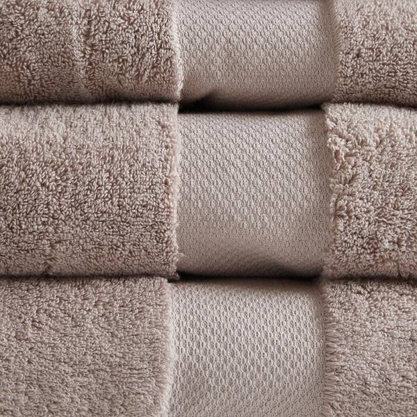 MADISON PARK Signature Turkish 6-Piece White Cotton Bath Towel Set