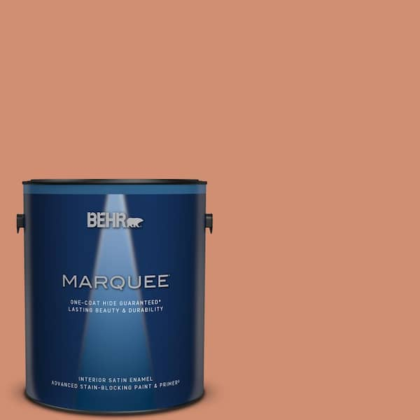 BEHR PREMIUM PLUS 8 oz. #M200-5 Terra Cotta Clay Flat Interior