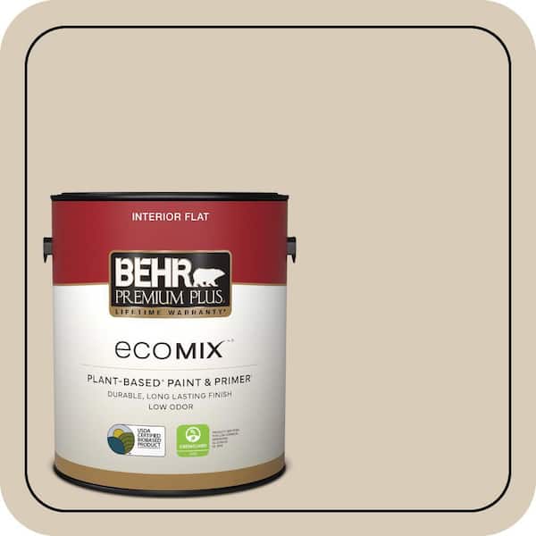 1 gal. #MQ2-27 Studio Clay Flat EcoMix Plant-Based Interior Paint & Primer
