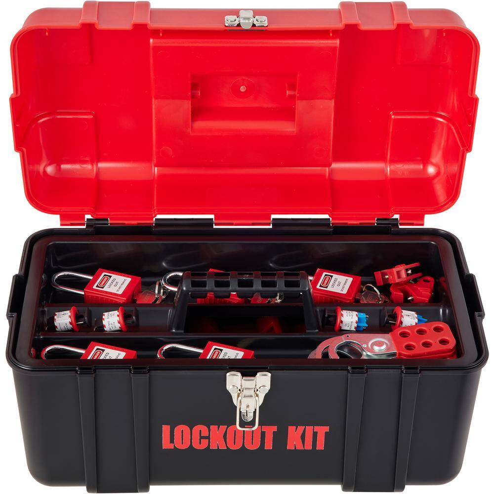 Landhoow 6 Set Lockout Tagout Kit Including 6 Pcs Sock Out Tag Out 6