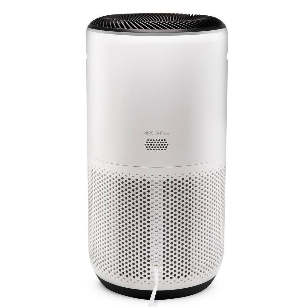 White Smart Floor-Standing Air Purifier with HEPA Filter