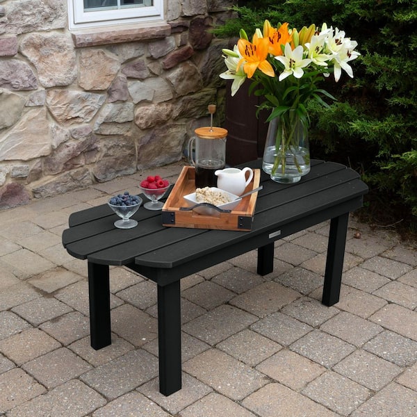 Classic Westport Black Recycled Plastic Outdoor Coffee Table