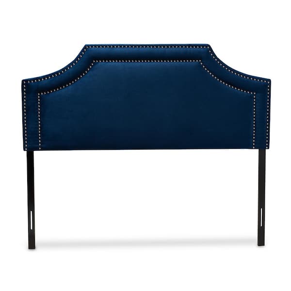 Baxton Studio Avignon Royal Blue Queen Headboard 155 9329 HD The