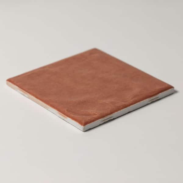 Harvest 4 in. x 4 in. Pumpkin Gloss Glazed Ceramic Wall Tile (12.8 sq. ft/case)