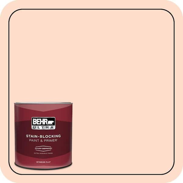 BEHR ULTRA 1 qt. #230A-2 Beach Trail Extra Durable Flat Interior Paint & Primer