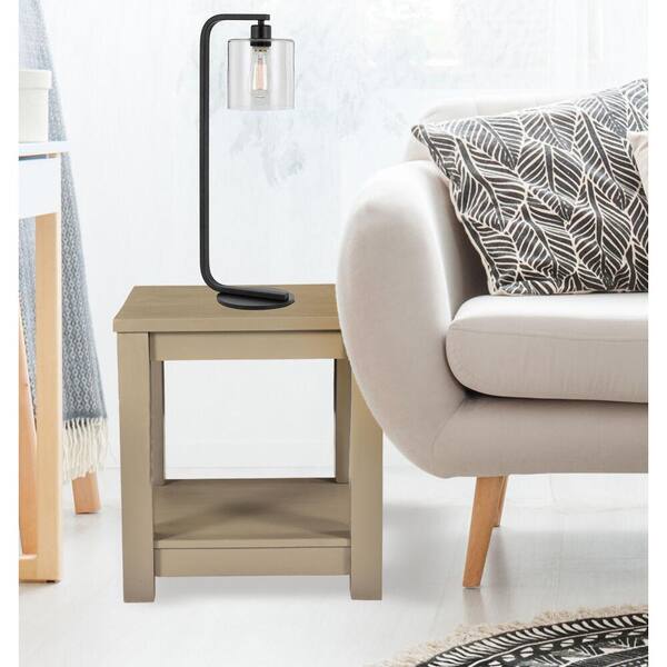 Hanover 22 in. Seadrift Square Wood End Table with Lower