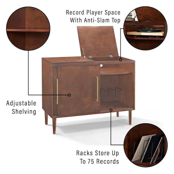 CROSLEY FURNITURE Everett Mahogany Media Console CF1103-MA - The