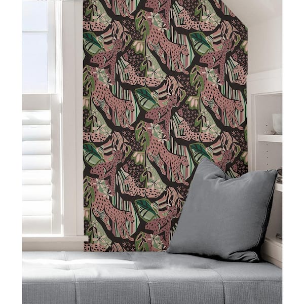 Roommates Cat Coquillette Eucalyptus Peel And Stick Wallpaper Teal  Target