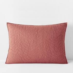 Company Cotton Weathered Brick Cotton Voile Standard Sham