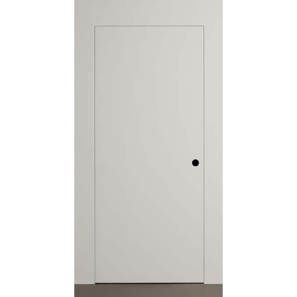 Belldinni Invisible Frameless 36 in. x 80 in. Right Hand Primed White Wood Single Prehung Interior Door w/ Concealed Hinges