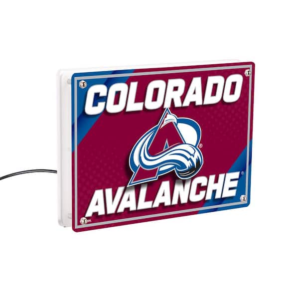 Evergreen Colorado Avalanche NHL Red Rectangle Desklite LED Decor