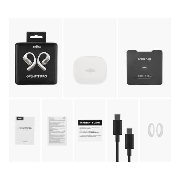 SHOKZ OpenFit Pro Open-Ear Bluetooth True Wireless Earbuds White