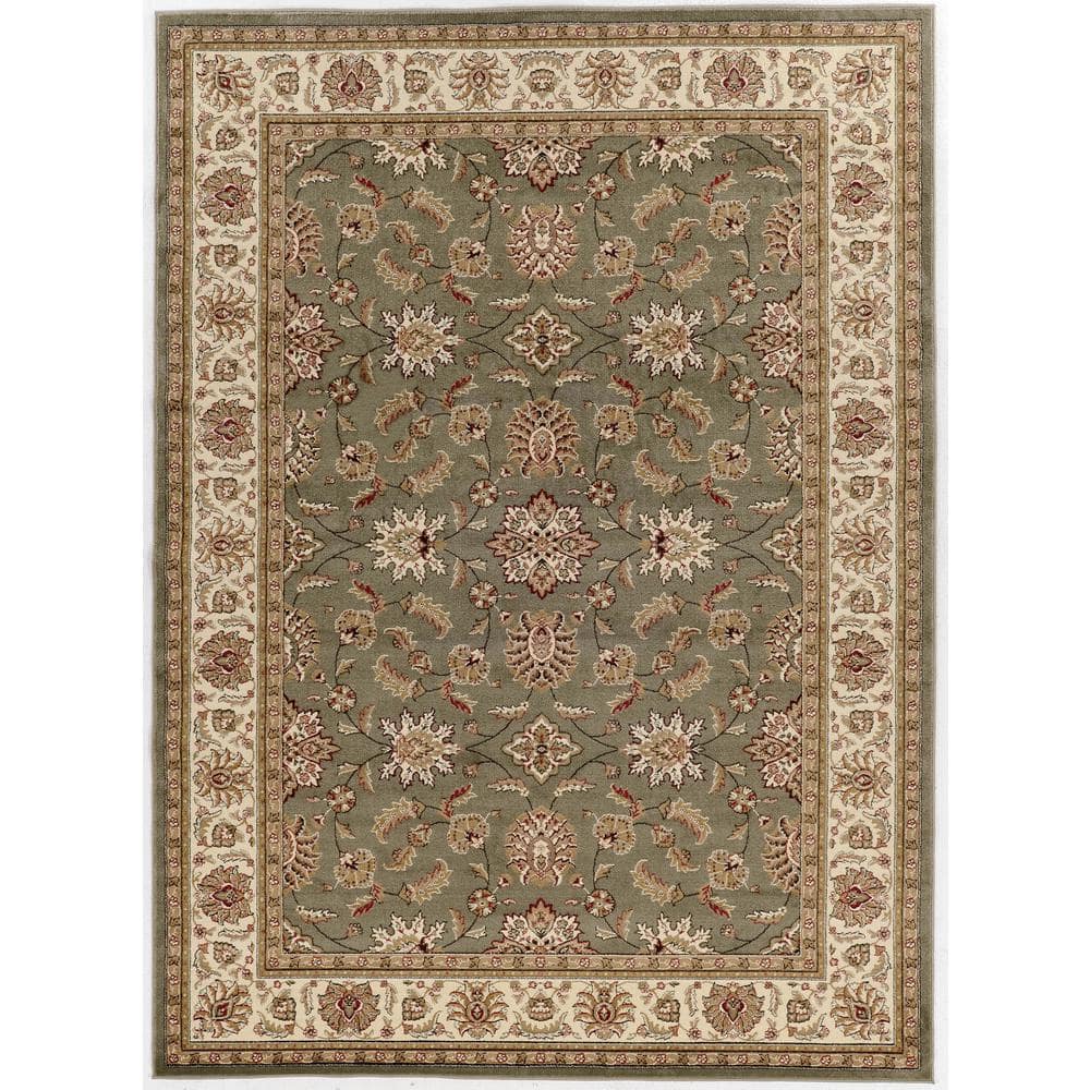 Como Sage 8 ft. x 11 ft. Traditional Oriental Floral Area Rug
