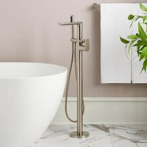 Berwyn Single-Handle Floor Mounted Roman Tub Faucet in. Brushed Nickel