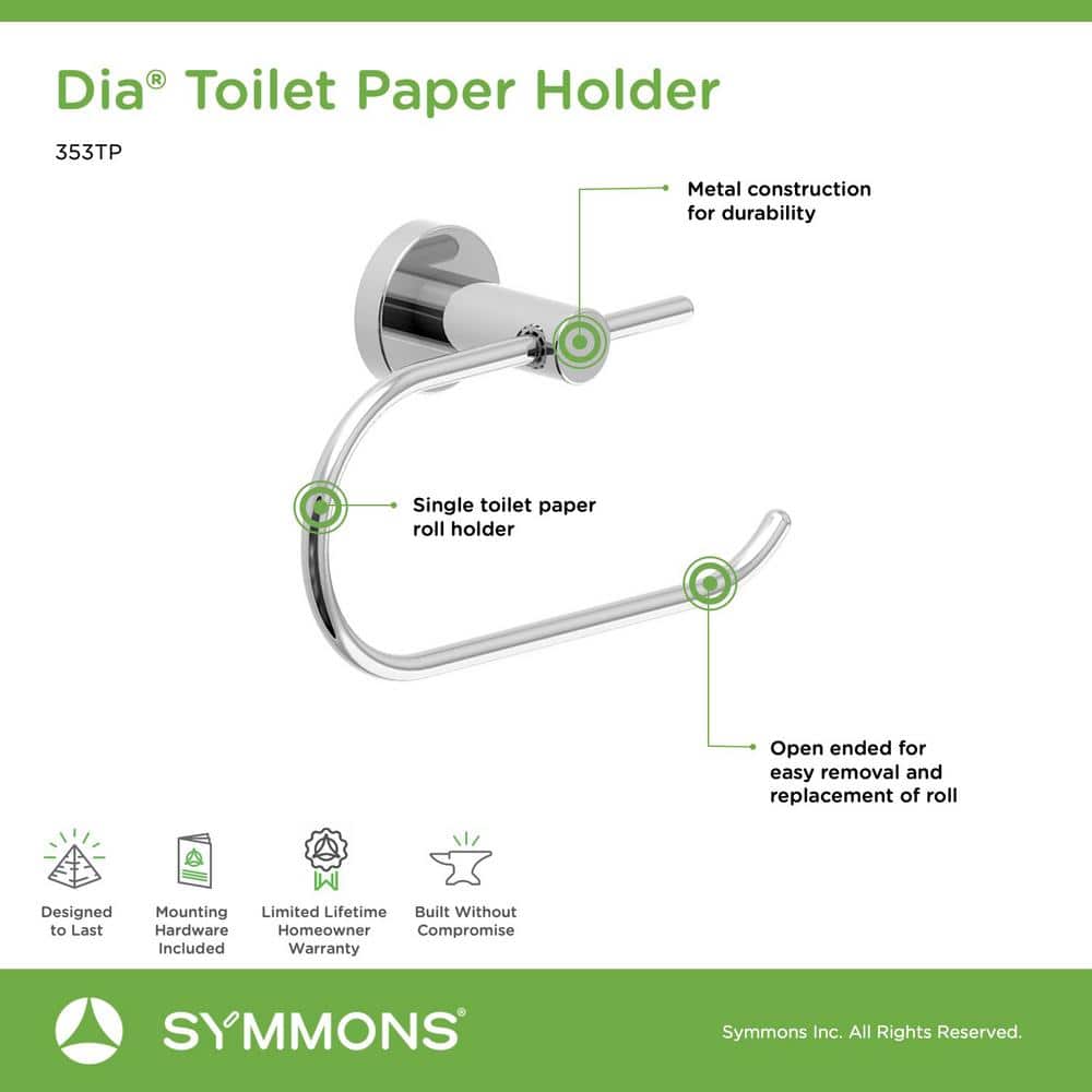 Polished Chrome 4-Piece Bathroom Hardware Set