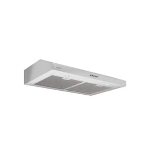 Slim SDR 30 in. Non-Vented Under Cabinet Range Hood with Halogen lights in Stainless Steel