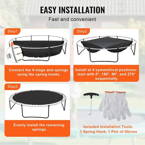 VEVOR Replacement Trampoline Mat, Jumping Mat Fits 14 Frame