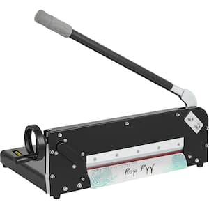 Paper Cutter 12 in. Tile Cutter with Steel Blade and Handle Grip Paper Cutter 300 Sheets Hardness Stack Cutter Metal