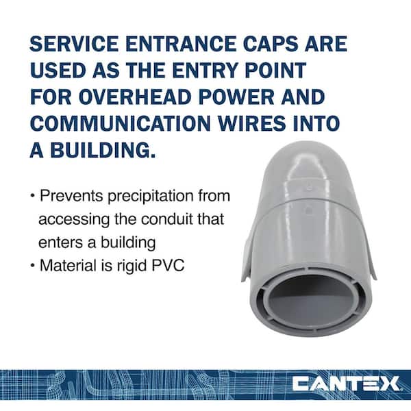 Cantex 2 in. Service Entrance Cap R5133743 - The Home Depot