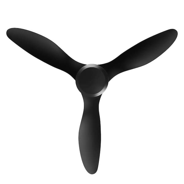 Alisio 42 in. Indoor/Covered Outdoor Black Standard Downrod Ceiling Fan for Bedroom or Living Room with Remote Control