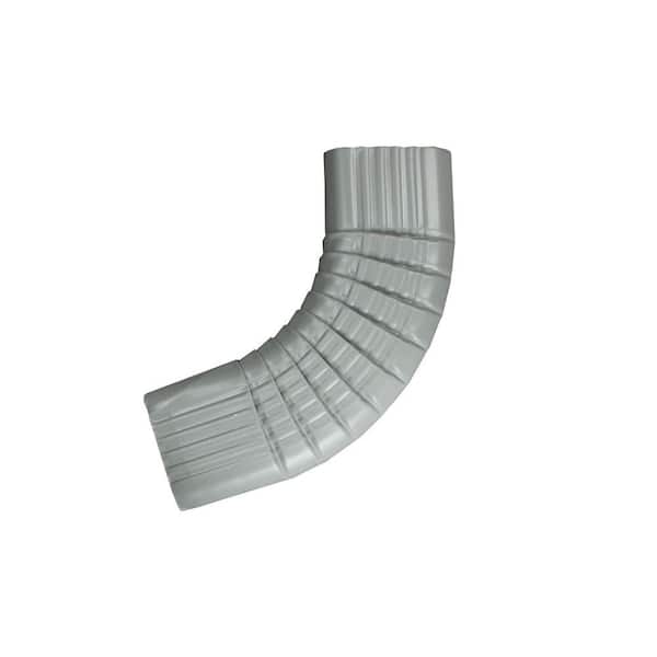 Spectra Pro Select 2 in. x 3 in. Pearl Gray Aluminum Downpipe - B Elbow