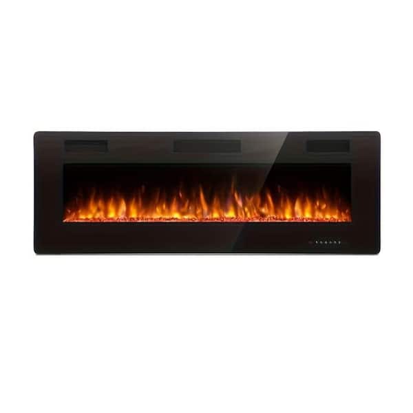 36 in. Electric Fireplace Insert,Wall Mount with Remote Control, Timer, Multi-Color Flames, 1500/750W, Low Noise