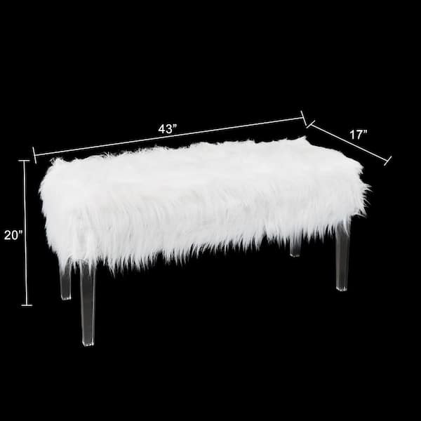 Furniture Silverwood - Depot White Home Vanessa CPFA1082E Reimagined Bench Fur The Storage