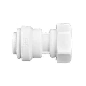 1/4 in. x 1/8 in. Push-to-Connect Female Adapter Polypropylene Fitting (10-Pack)